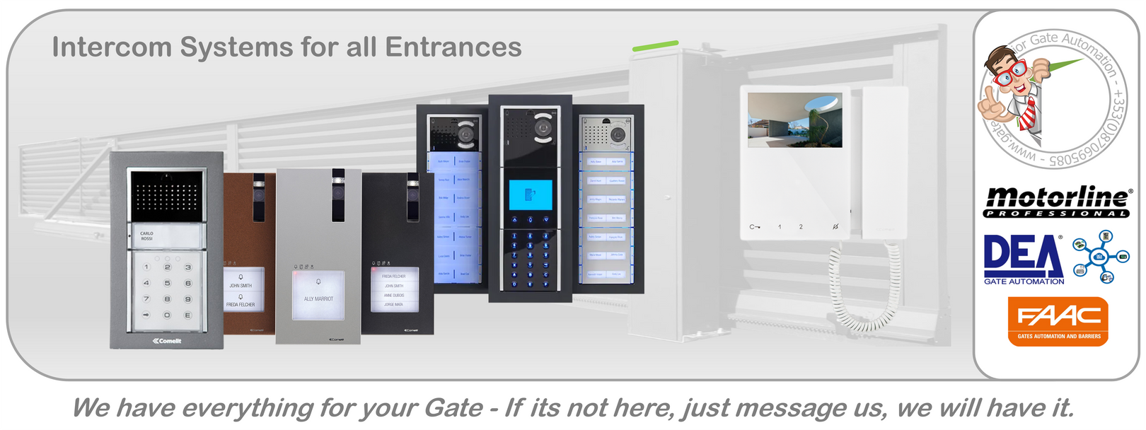 Intercoms - Audio, Video and Keypads