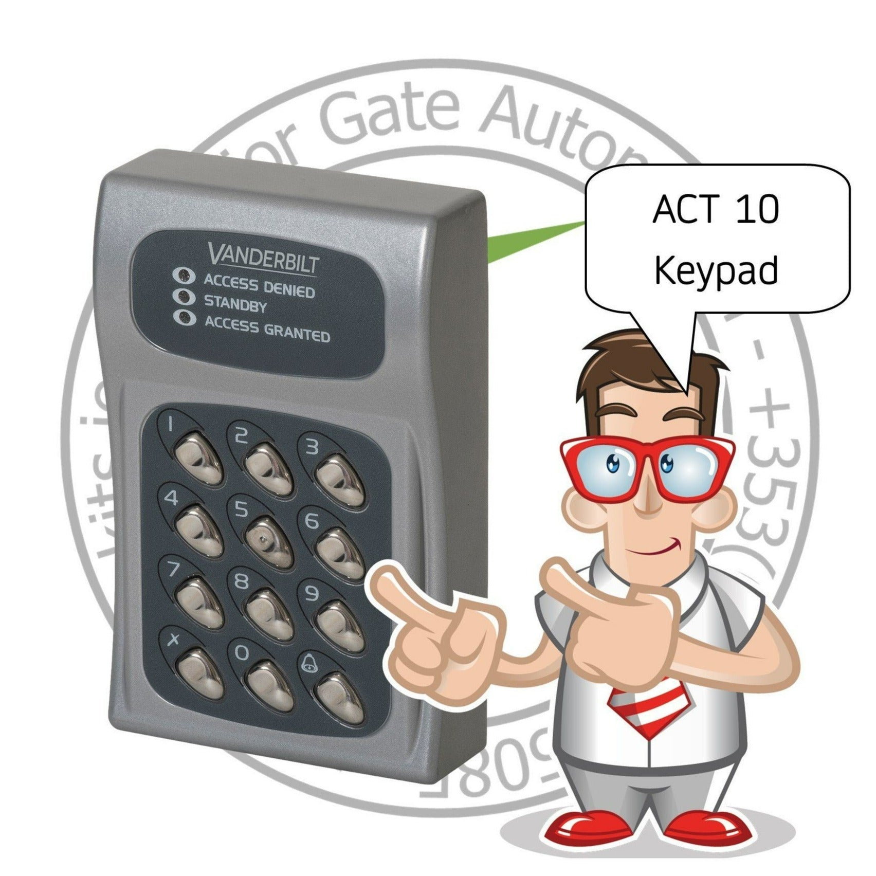 ACT 10 Digital Keypad ACT10 Codelock Keypad ACT