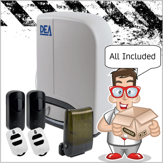 DEA LIVI sliding gate Kit Sliding gate Motor DEA 230v Full Kit