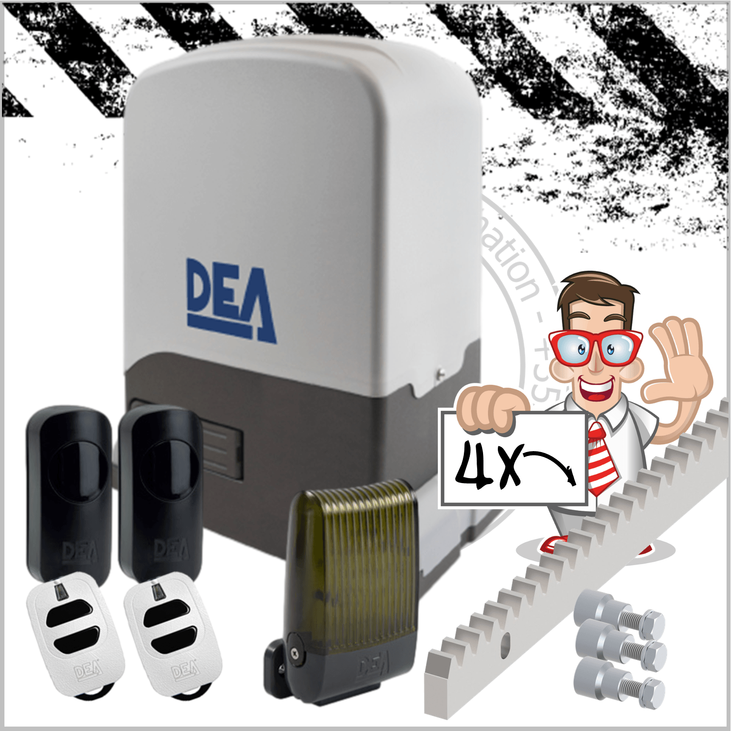 DEA REV sliding gate Kit Sliding gate Motor DEA