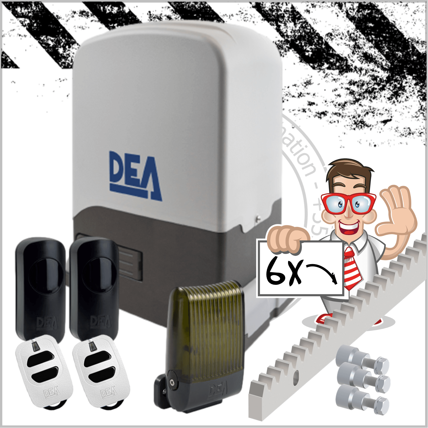 DEA REV sliding gate Kit Sliding gate Motor DEA