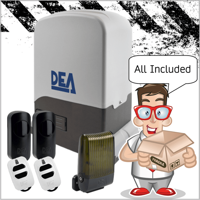 DEA REV sliding gate Kit Sliding gate Motor DEA 230V Full Kit