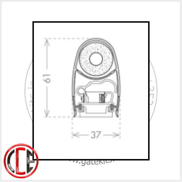 CCE Wireless Safety Edge 8.2k 2000mm Safety Edge cce