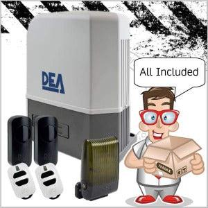 DEA GULLIVER Industrial sliding operator Sliding gate Motor DEA 230v Full Kit