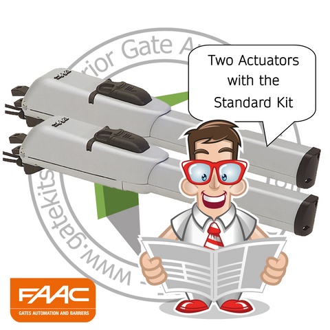 Faac 413 Trendy Gate Kit 10441993 - For Entrances up to 1.8m (12ft)(2.5m with electric lock).