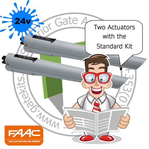 Faac s418 kit-105998-104301- FOR ENTRANCES UP TO 4.6M (13.5FT)(5.4m with electric lock(16ft))