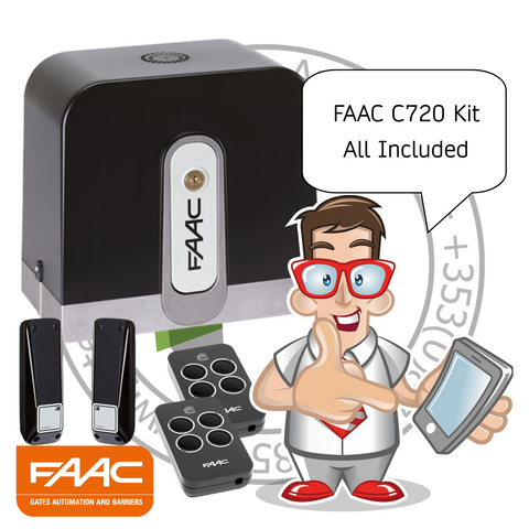 FAAC C720/C721 24V SLIDING GATE KIT