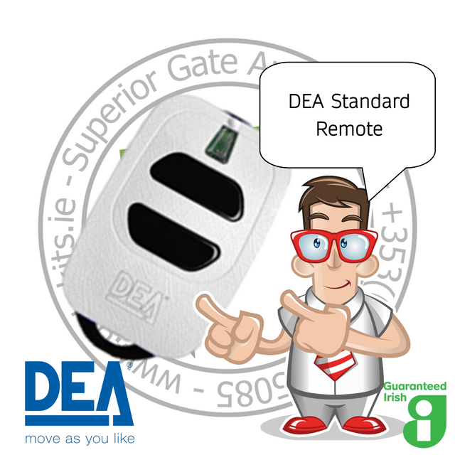 DEA Standard Remote and DEA logo on a white background