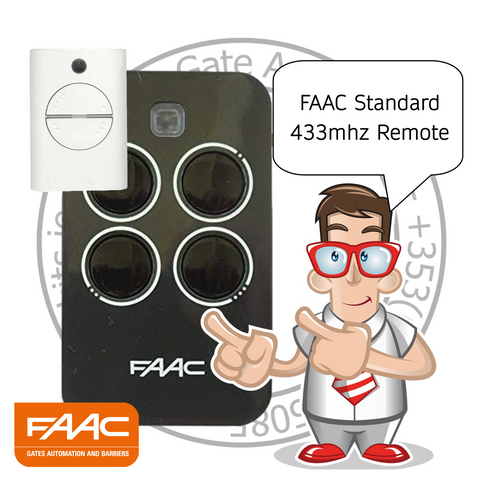 Faac 433mhz 4 Ch Remote 787452 - 787456
