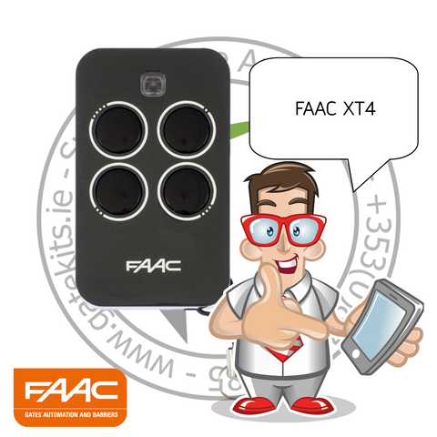 Faac 433mhz 4 Ch Remote 787452 - 787456