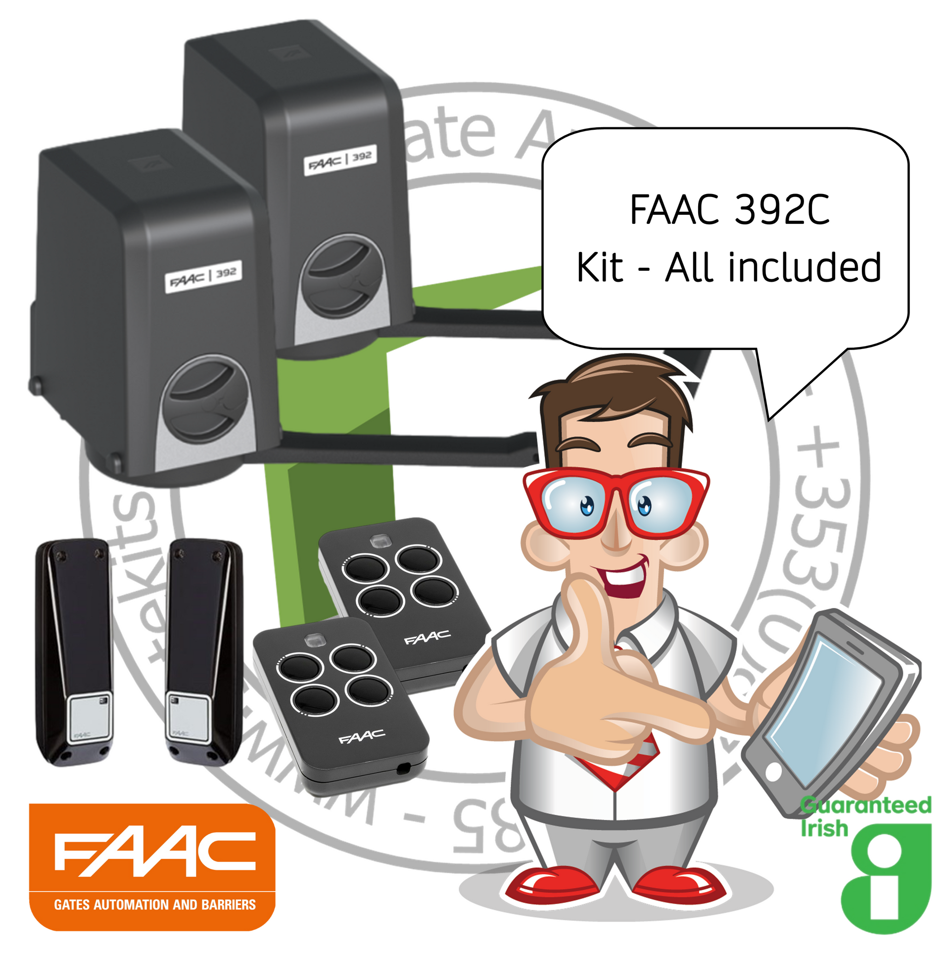 FAAC 392C kit Gatekits.ie