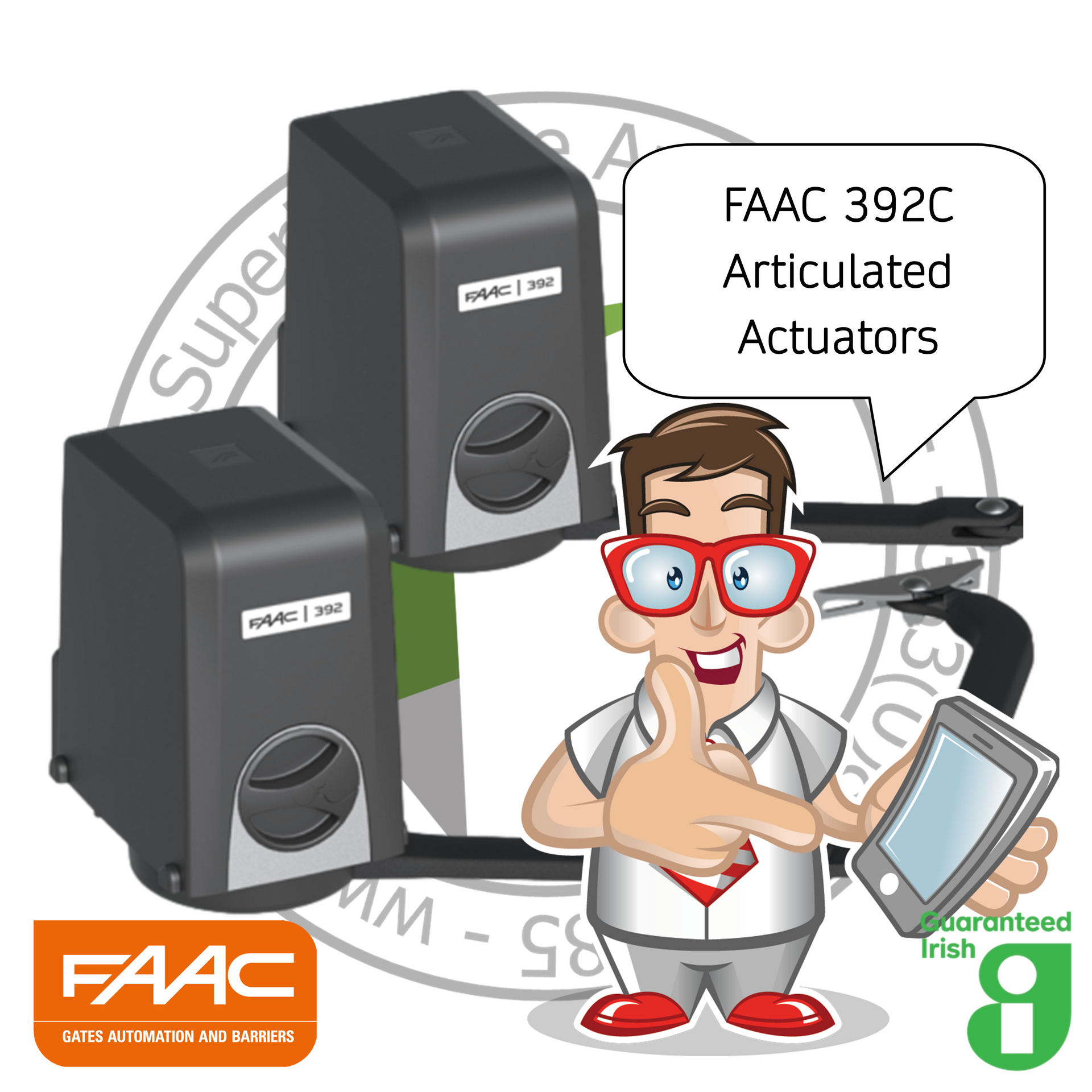 FAAC articulated actuator gatekits.ie
