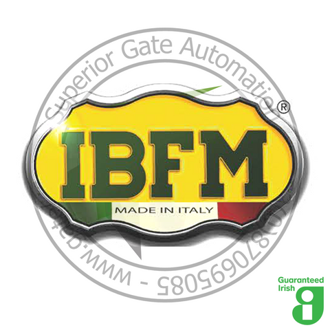 IBFM logo with yellow background and green text on a white background