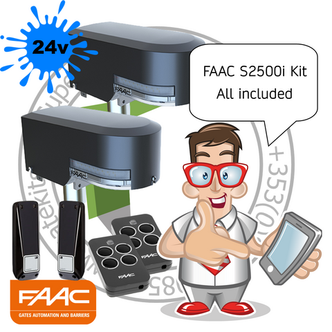 Faac S2500i Double Kit Entrances up to 5m (15FT)