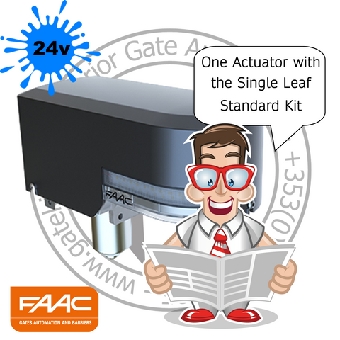 Faac S2500i Single Leaf Kit Entrances up to 2.5m (7.5FT)