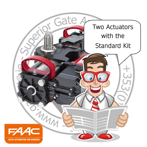 Faac S800 ENC CBAC 100 DEGREES 24V hydraulic underground Kit