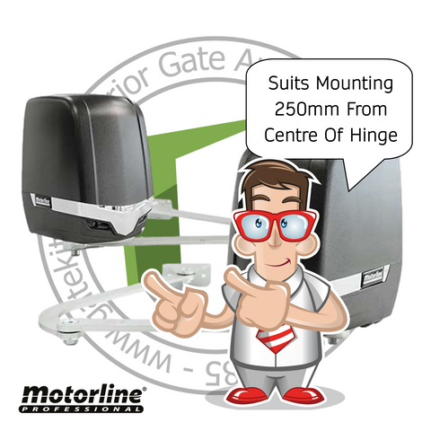 Motorline TELICA Double Leaf Gate Kit - For Entrances up to 5m (15ft)