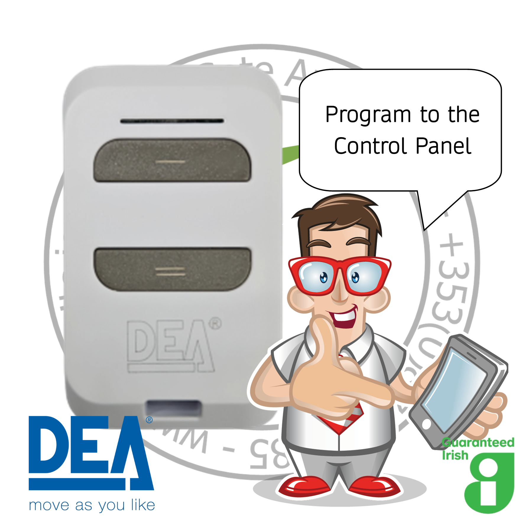 DEA GTX2 433MHz Remote 672670 – gatekits.ie